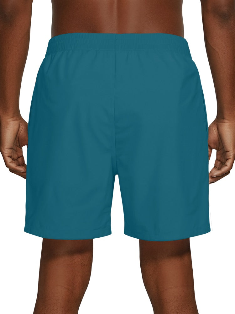 Nike Swim Breaker Essential Men's 7" Brief-Lined Volley Short - Green Abyss alternate image 3
