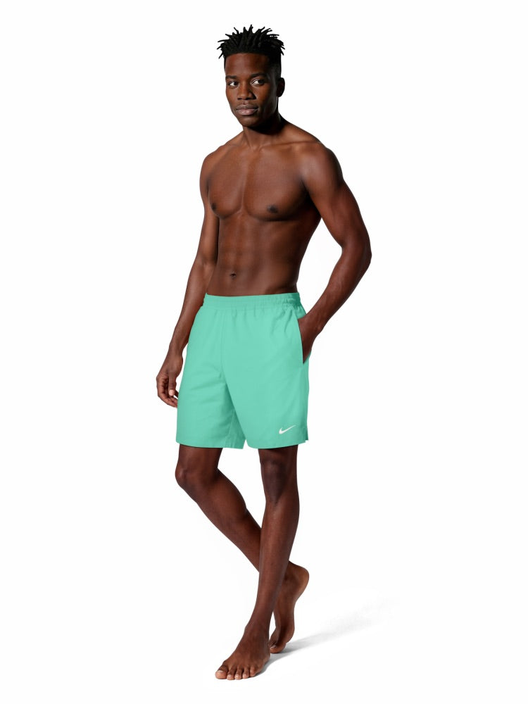 Nike Swim Breaker Essential Men's 7" Brief-Lined Volley Short - Bleached Turq