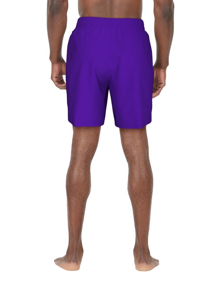 Nike Swim Breaker Essential Men's 7" Brief-Lined Volley Short - Court Purple alternate image 1