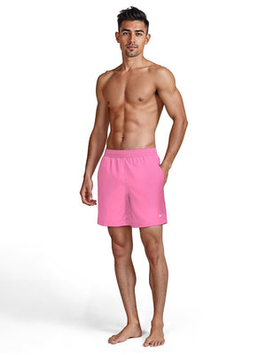 Nike Swim Breaker Essential Men's 7" Brief-Lined Volley Short - Pink Glow