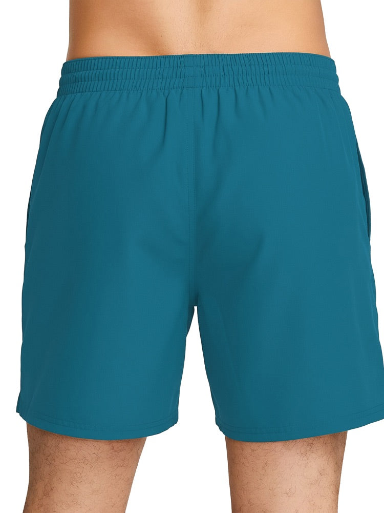Nike Swim Breaker Essential Men's 5" Brief-Lined Volley Short - Green Abyss alternate image 3