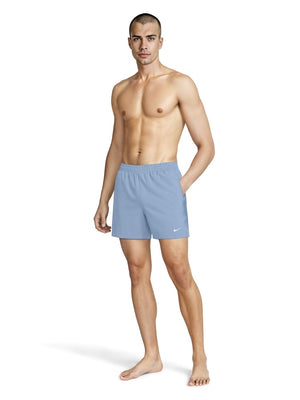 Nike Swim Breaker Essential Men's 5" Brief-Lined Volley Short - Psychic Blue