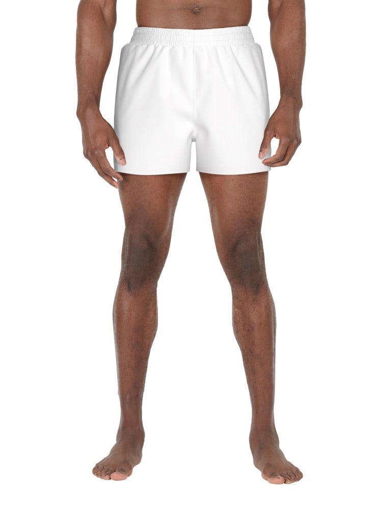 Nike Swim Breaker Essential Men's 3" Brief-Lined Volley Short - White