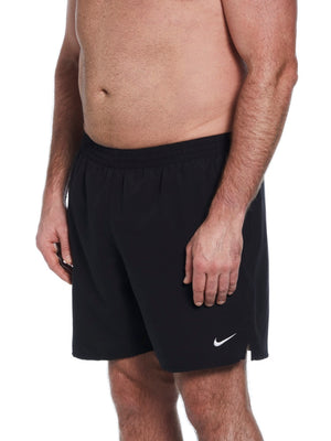 Nike Swim Breaker Essential Men's 7" Brief-Lined Volley Short (Big & Tall) - Black