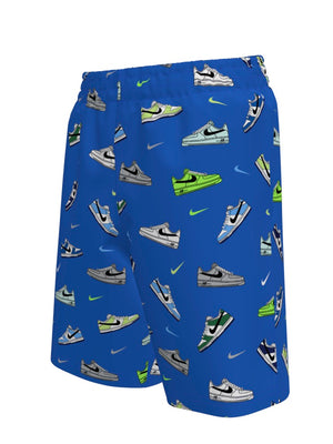 Nike Swim Breaker Big Kids' (Boys') 7" Brief-Lined Volley Short - Blue Crystal