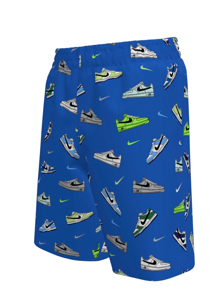 Nike Swim Breaker Big Kids' (Boys') 7" Brief-Lined Volley Short - Blue Crystal