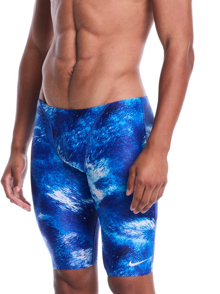 Nike Swim Watercolor Men's Jammer - Game Royal