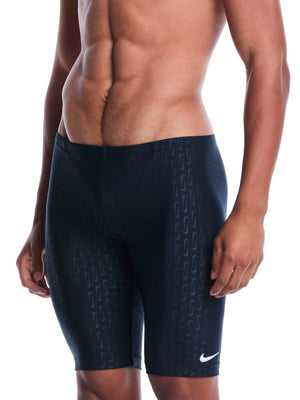 Nike Swim Men's Loose Fit Padded Jammer - Dark Obsidian
