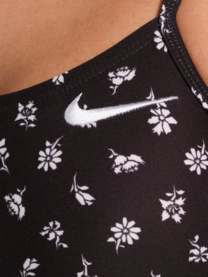 Nike Swim Hydrastrong Women's Cutout One Piece - Black/White alternate image 2