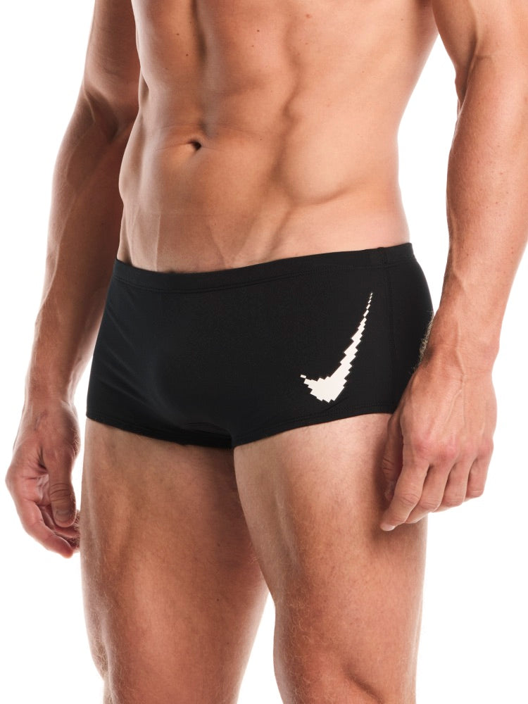 Nike Swim Hydrastrong Men's Square Leg Brief - Black/White