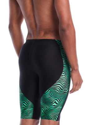 Nike Swim Hydrastrong Water Stripe Men's Jammer - Court Green alternate image 1