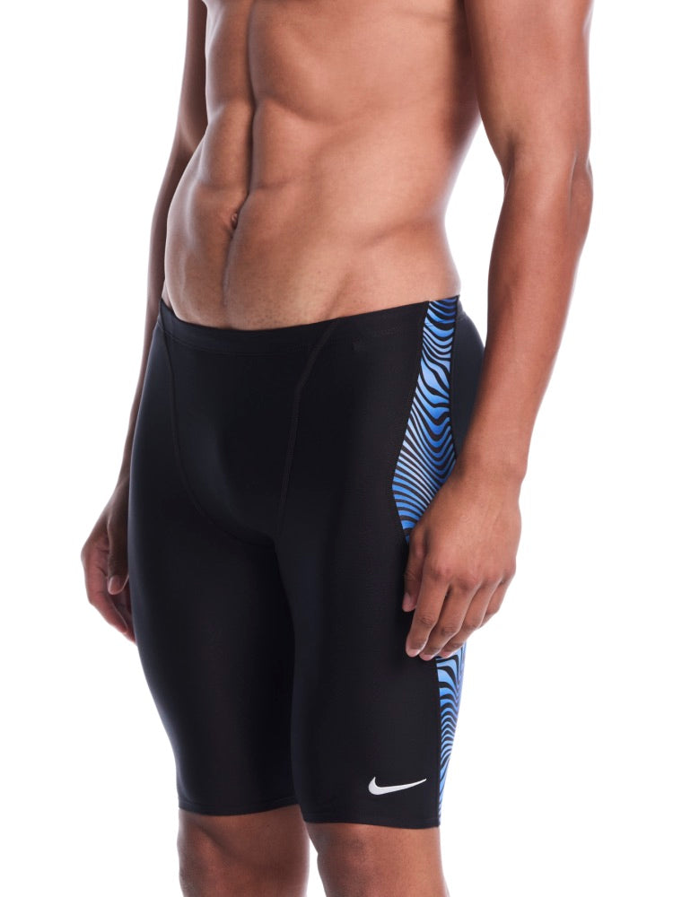 Nike Swim Hydrastrong Water Stripe Men's Jammer - Game Royal