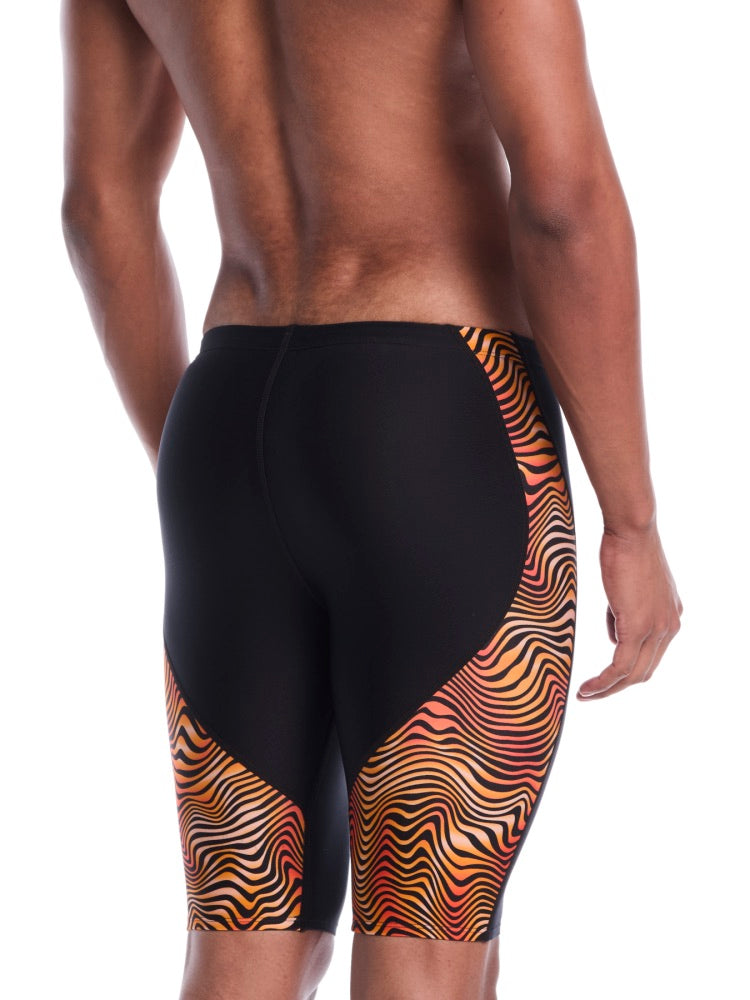 Nike Swim Hydrastrong Water Stripe Men's Jammer - Team Orange alternate image 1