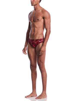 Nike Swim Hydrastrong Water Stripe Men's Brief - University Red alternate image 3