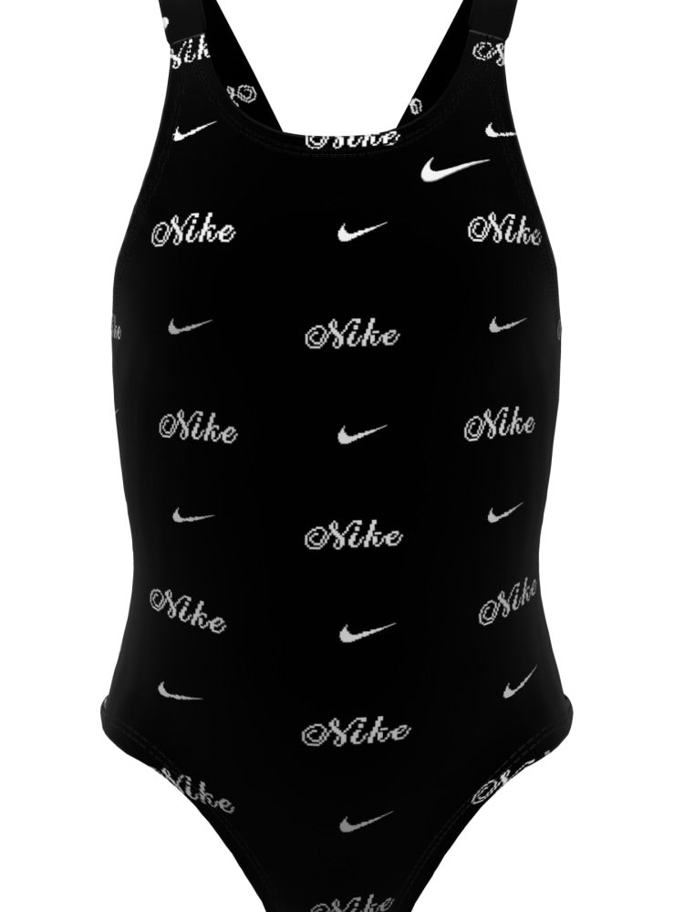 Nike Swim Hydrastrong Big Kids' (Girls') Fastback One Piece - Jet Black alternate image 2