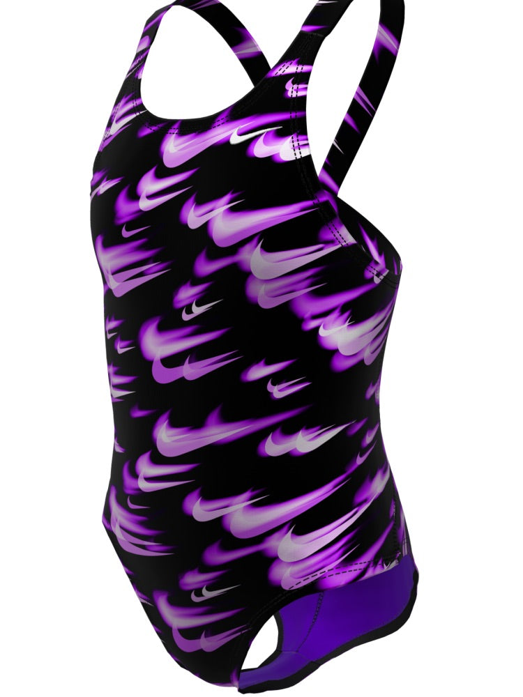 Nike Swim Hydrastrong Big Kids' (Girls') Fastback One Piece - Bright Violet