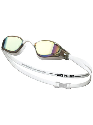 Nike Swim Valiant Big Kids' Mirrored Goggles - White