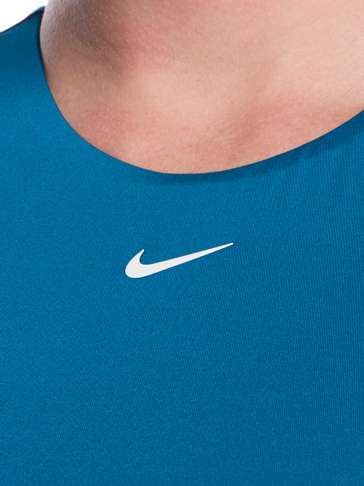 Nike Swim Women's Cropped Swim Top - Green Abyss alternate image 2