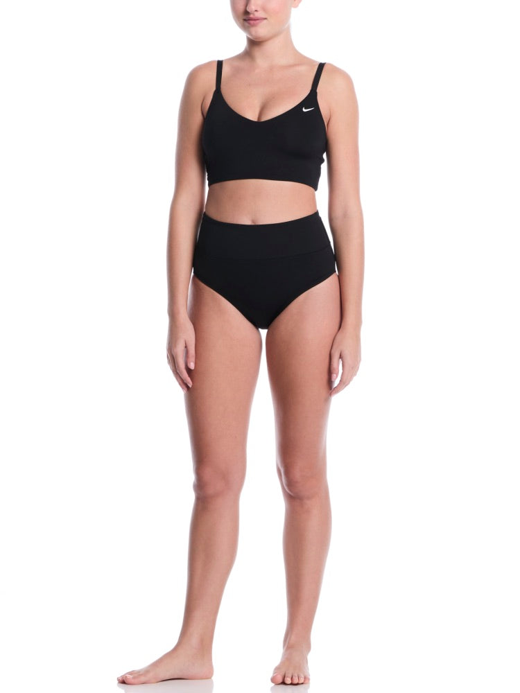 Nike Swim Effortless Essential Women's High Waist Full Bottom - Black alternate image 3