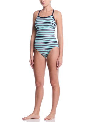 Nike Swim Women's Racerback One Piece - Bleached Turq alternate image 3