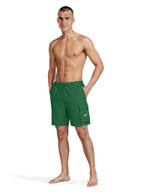 Nike Swim Voyage Essential Men's 7" Brief-Lined Volley Short - Malachite