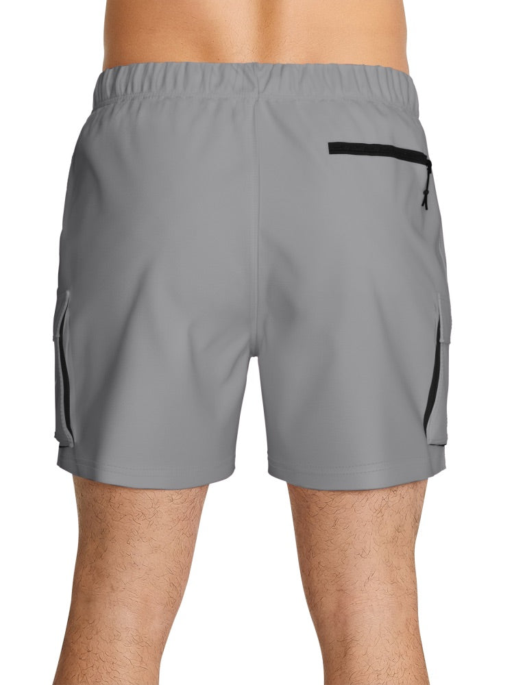 Nike Swim Voyage Essential Men's 5" Brief-Lined Volley Short - Cool Grey alternate image 3