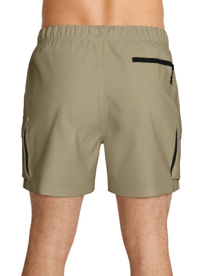 Nike Swim Voyage Essential Men's 5" Brief-Lined Volley Short - Parachute Beige alternate image 3
