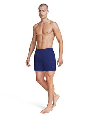 Nike Swim Voyage Essential Men's 5" Brief-Lined Volley Short - Midnight Navy