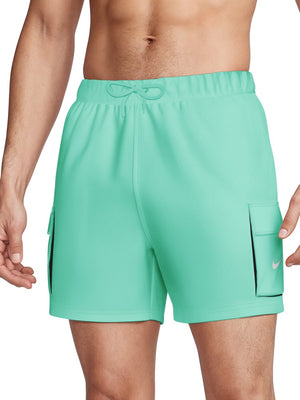Nike Swim Voyage Essential Men's 5" Brief-Lined Volley Short - Bleached Turq alternate image 2