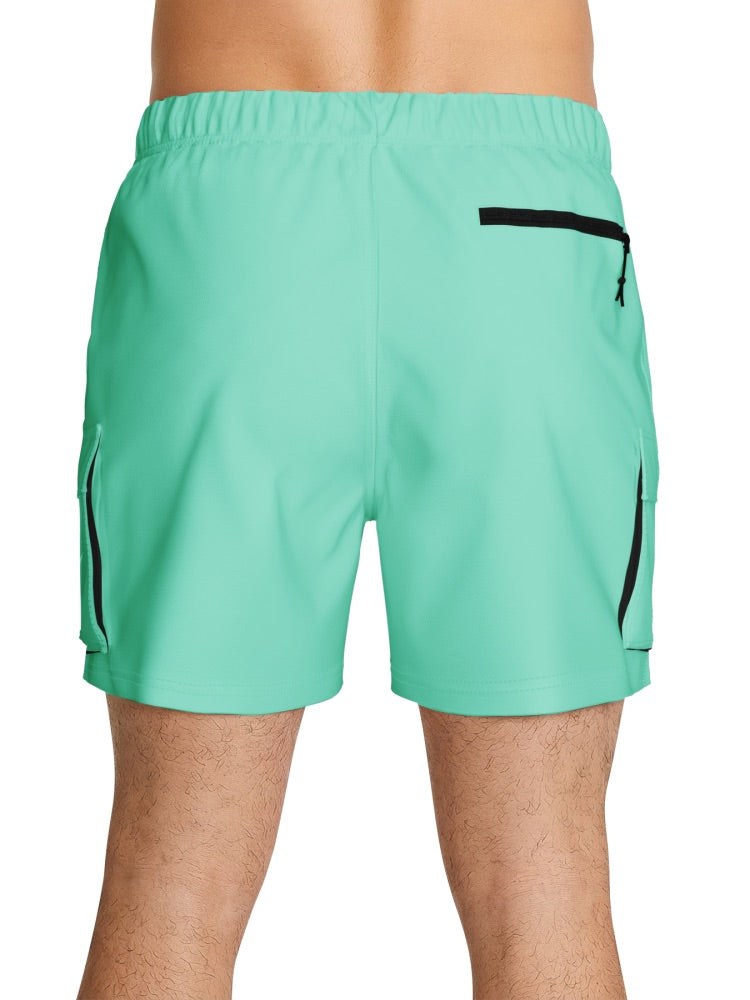 Nike Swim Voyage Essential Men's 5" Brief-Lined Volley Short - Bleached Turq alternate image 3