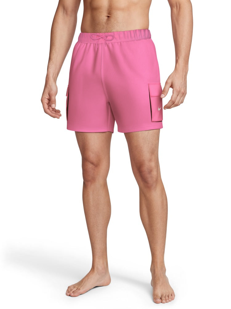 Nike Swim Voyage Essential Men's 5" Brief-Lined Volley Short - Pink Glow alternate image 1
