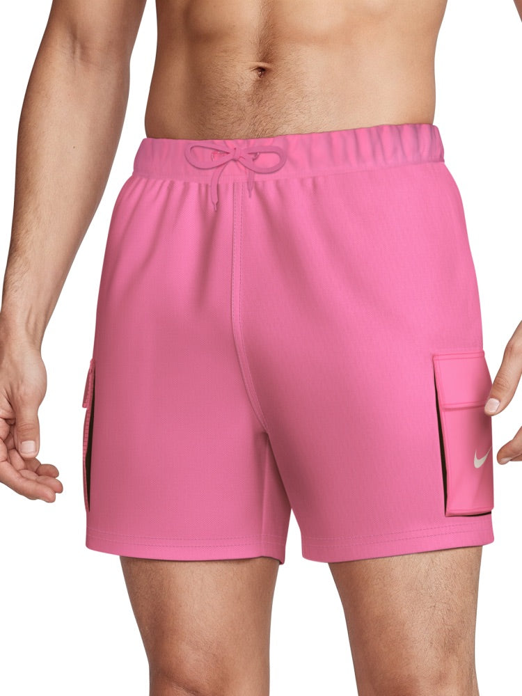 Nike Swim Voyage Essential Men's 5" Brief-Lined Volley Short - Pink Glow alternate image 2