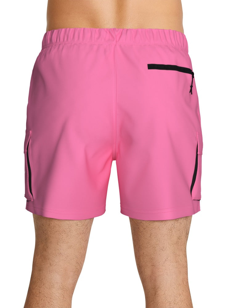 Nike Swim Voyage Essential Men's 5" Brief-Lined Volley Short - Pink Glow alternate image 3