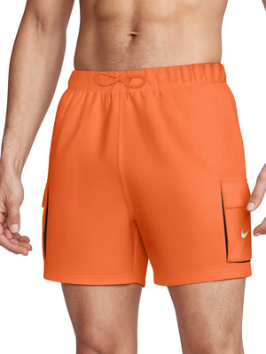 Nike Swim Voyage Essential Men's 5" Brief-Lined Volley Short - Turf Orange alternate image 2