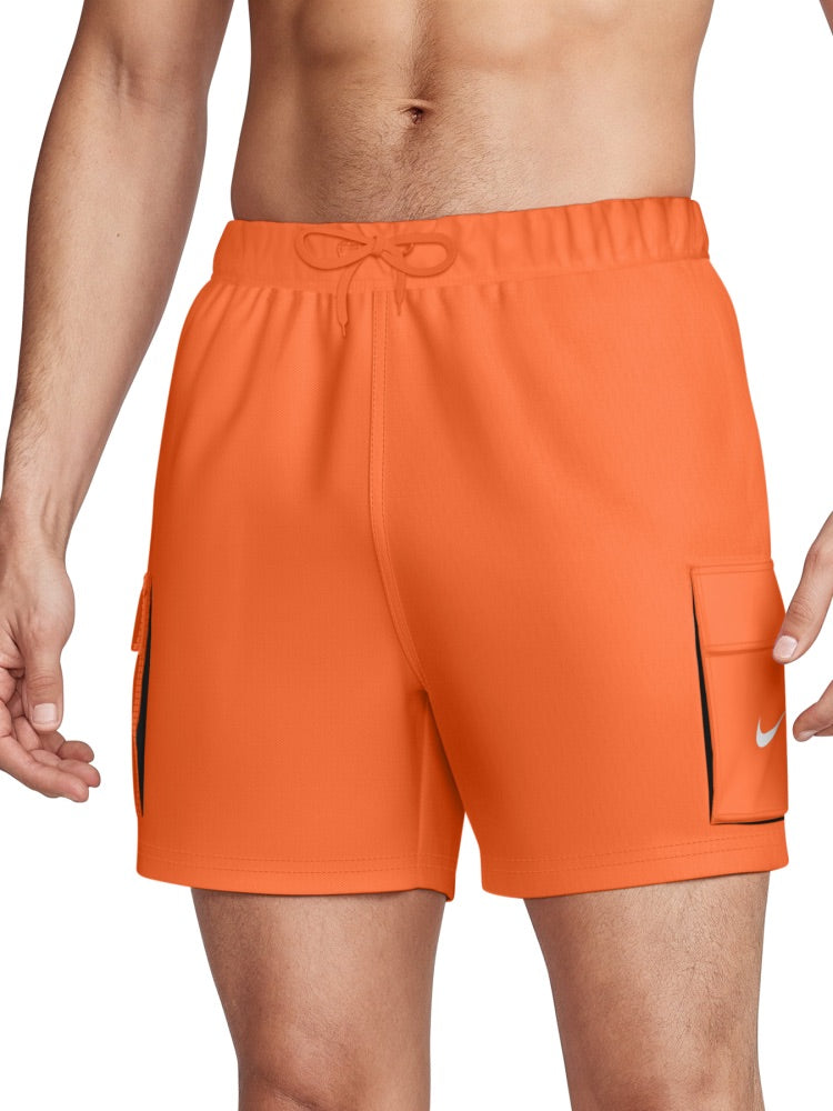 Nike Swim Voyage Essential Men's 5" Brief-Lined Volley Short - Turf Orange alternate image 2
