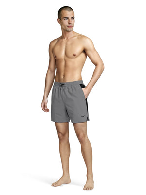 Nike Swim Contend Essential Men's 7" Brief-Lined Volley Short - Cool Grey