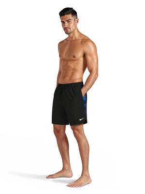 Nike Swim Contend Men's 7" Brief-Lined Volley Short - Blue Crystal