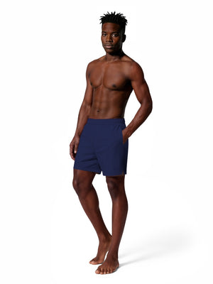Nike Swim Fadeaway Essential Men's 5" Brief-Lined Volley Short - Midnight Navy