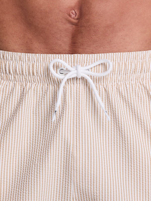 Nike Swim Breaker Men's Ripple Texture 5" Brief-Lined Volley Short - Parachute Beige alternate image 4