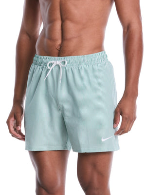 Nike Swim Breaker Men's Ripple Texture 5" Brief-Lined Volley Short - Malachite