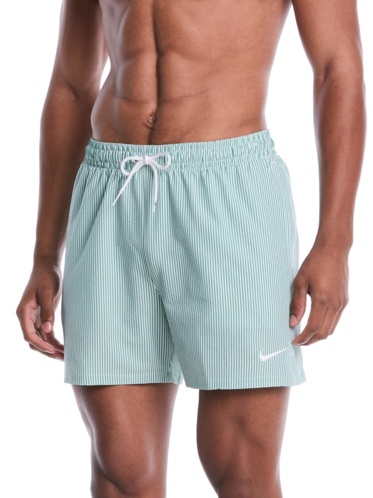 Nike Swim Breaker Men's Ripple Texture 5" Brief-Lined Volley Short - Malachite
