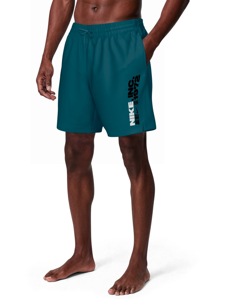 Nike Swim Breaker Men's 7" Fully Lined Volley Short - Green Abyss alternate image 1