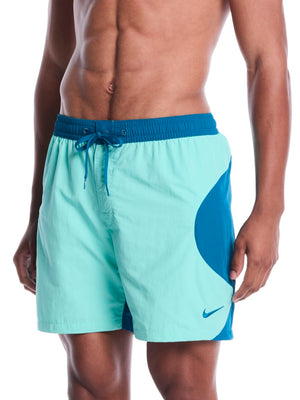 Nike Swim Men's 7" Fully Lined Volley Short - Bleached Turq