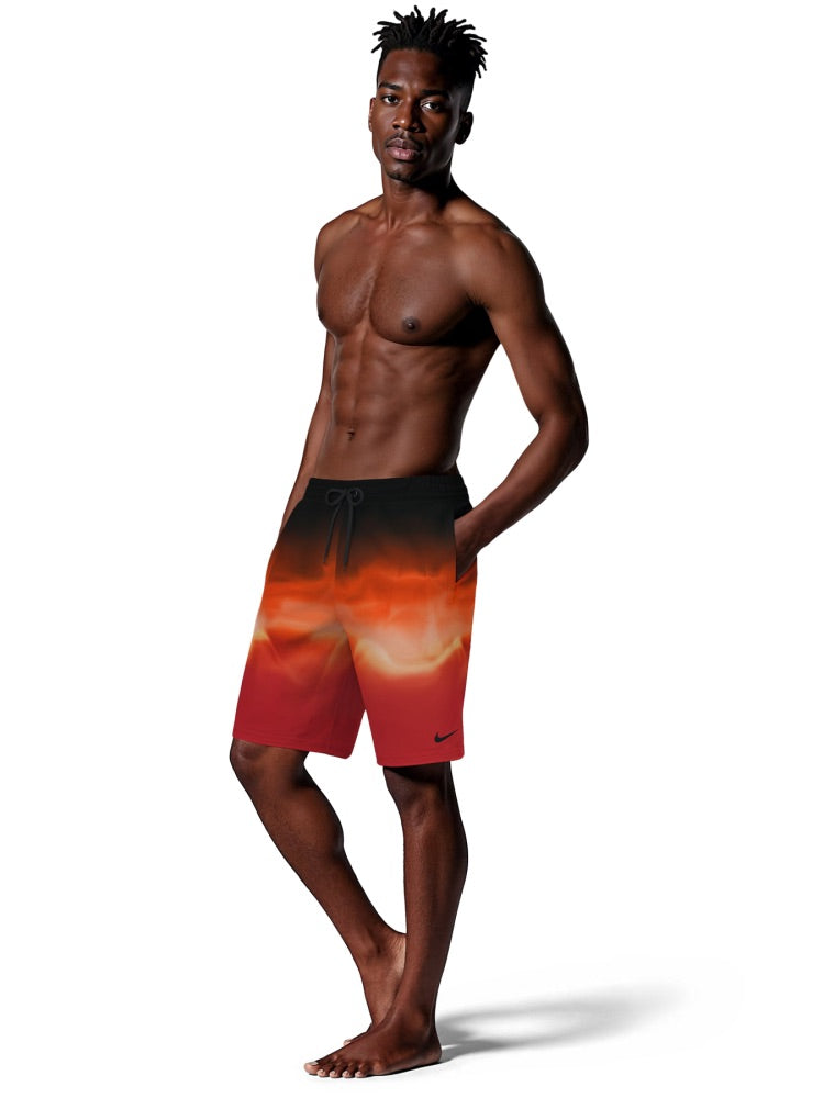 Nike Swim Breaker Men's 9" Brief-Lined Volley Short - University Red