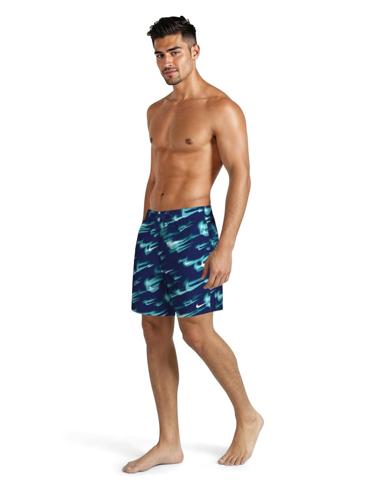 Nike Swim Breaker Men's 7" Brief-Lined Volley Short - Blue