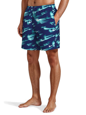 Nike Swim Breaker Men's 7" Brief-Lined Volley Short - Blue alternate image 1