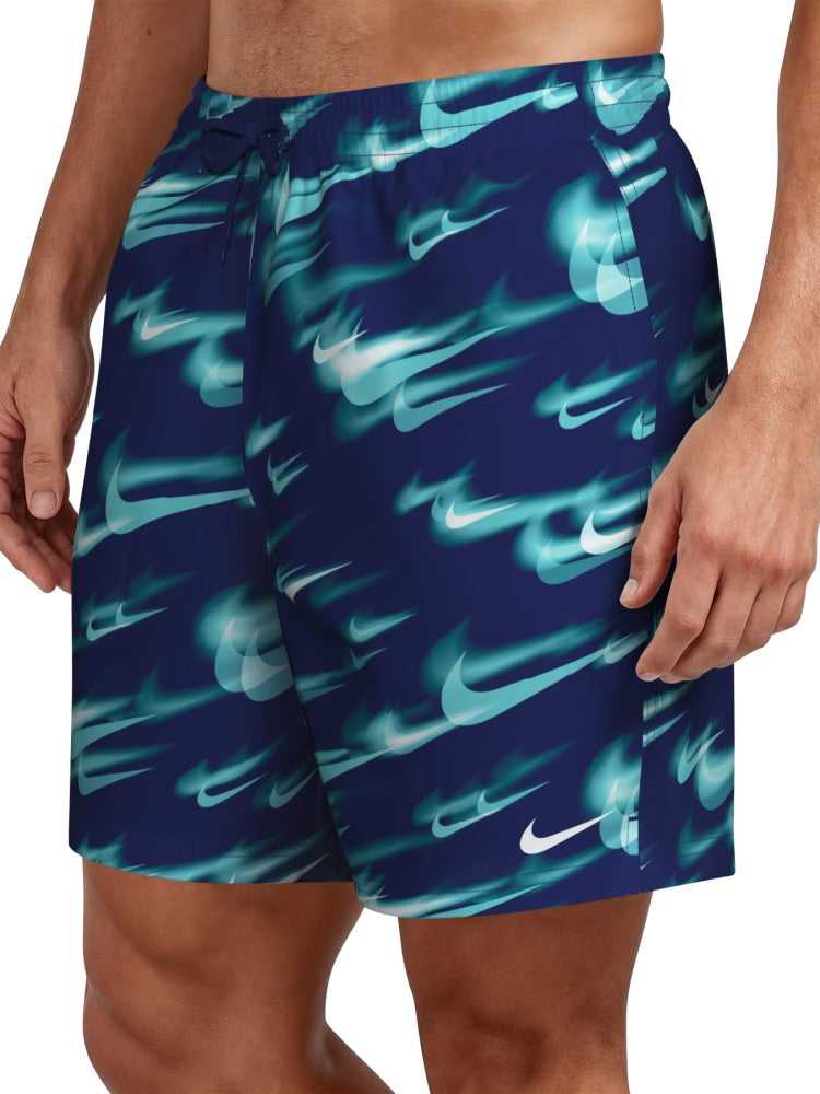 Nike Swim Breaker Men's 7" Brief-Lined Volley Short - Blue alternate image 2