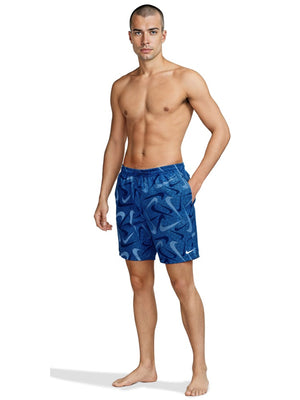 Nike Swim Breaker Men's 7" Brief-Lined Volley Short - Midnight Navy