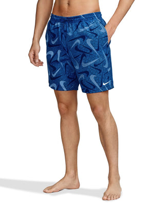 Nike Swim Breaker Men's 7" Brief-Lined Volley Short - Midnight Navy alternate image 1