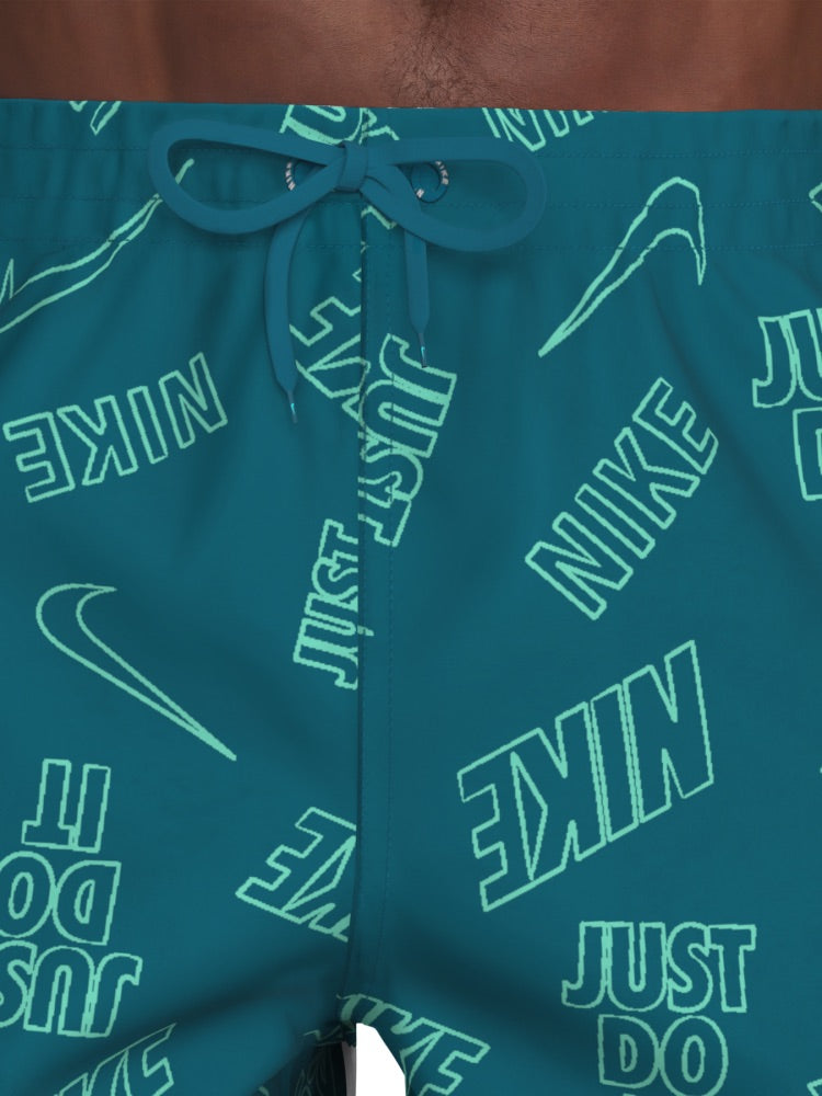 Nike Swim Breaker Men's 7" Brief-Lined Volley Short - Green Abyss alternate image 4